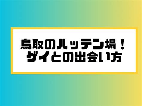 鳥取 発展場|鳥取県のハッテン場情報｜ゲイビー